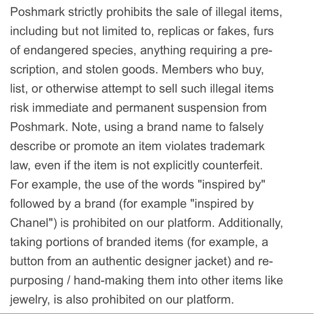 PROHIBITED ITEMS