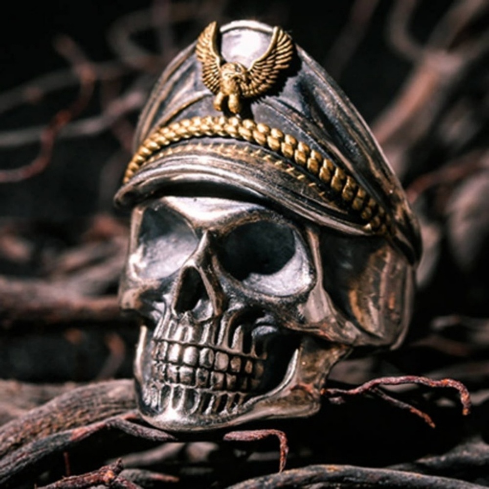 New SKELETON ring titanuim steel