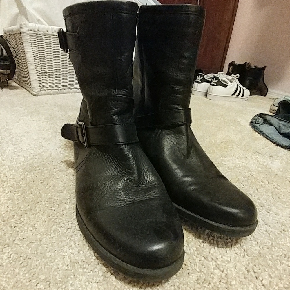 Anne Klein moto boots