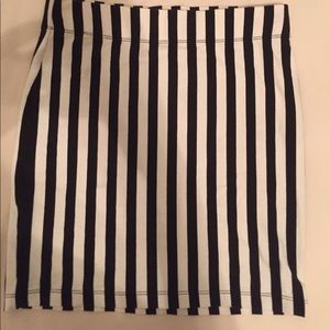 Black and white skirt