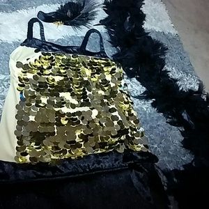 Flapper costume kids girls size M (10-12)