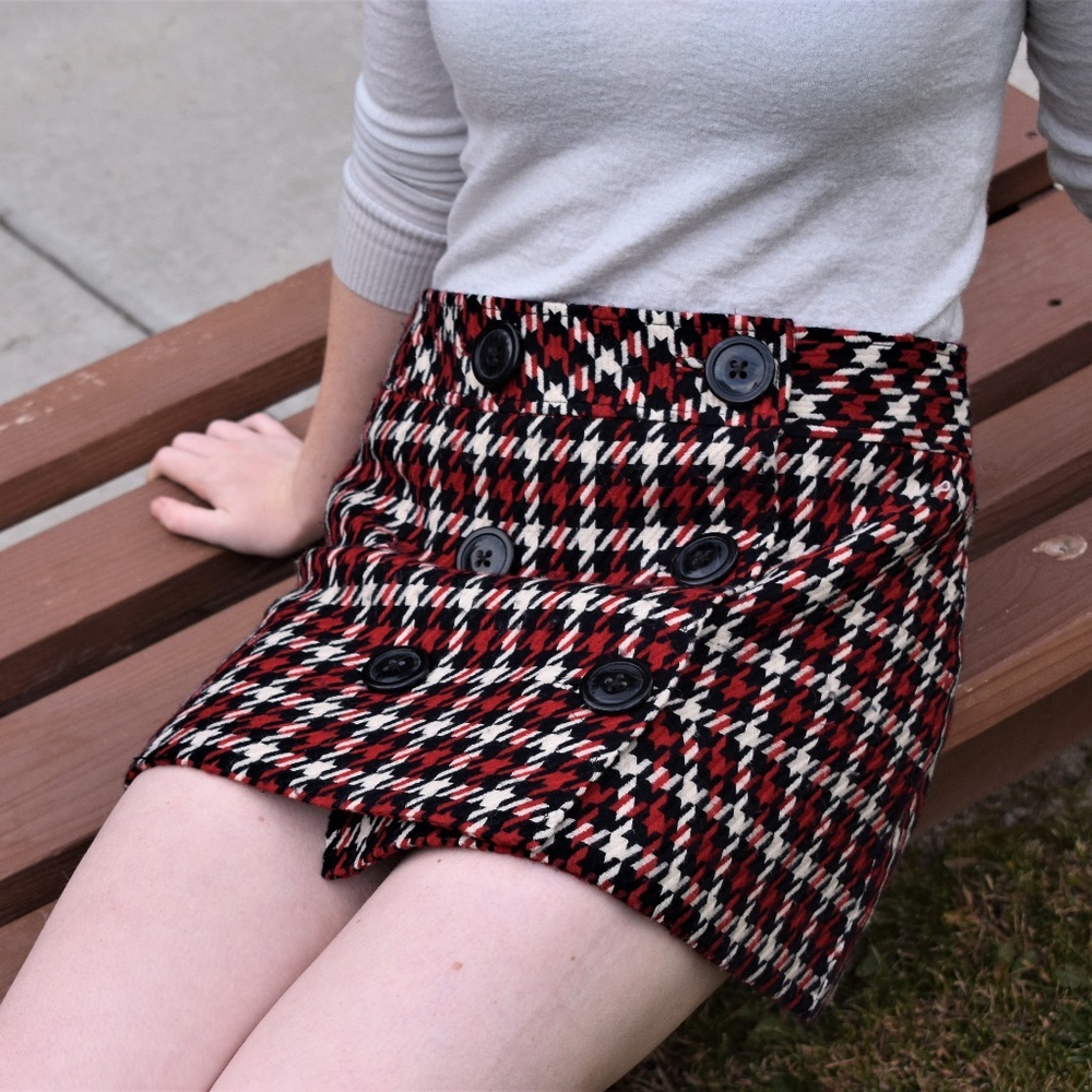 Thick Winter Button Up Skirt