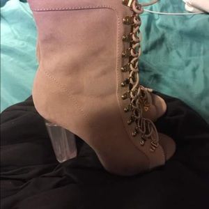 Fashion Nova Shock Me Heel in Nude  - Size 7