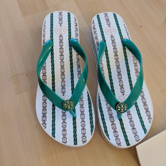Tory Burch Shoes - Tory Burch Wedge Flip Flop