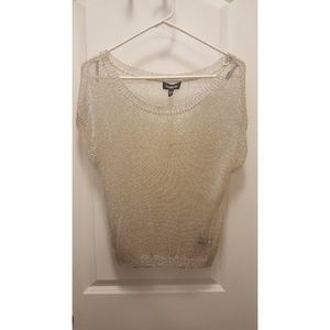 Bebe Sheer Glittery Top