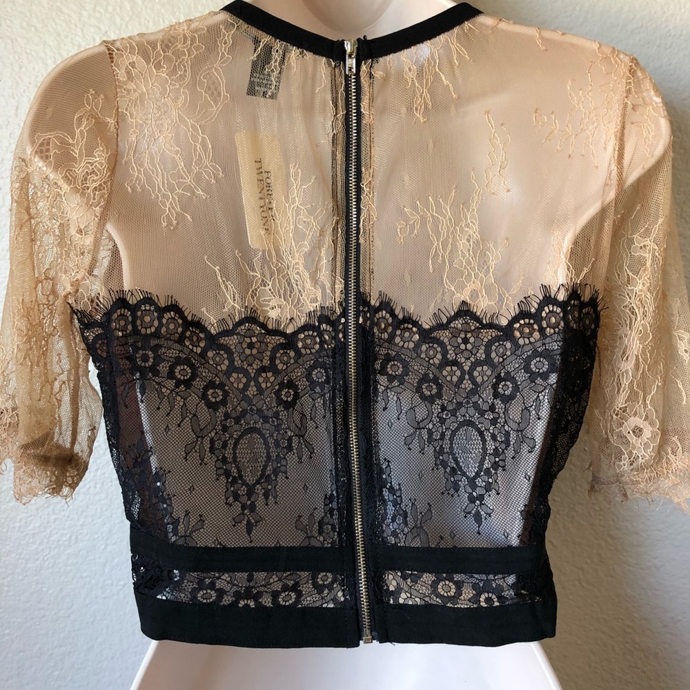 SOLD— NWT! Gorgeous lace crop top! - Picture 4 of 6
