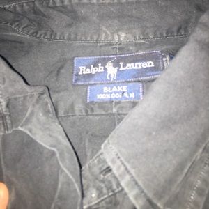 Blake large polo button up long sleeve shirt