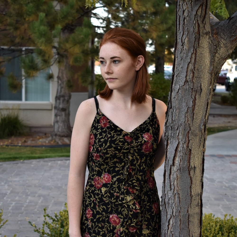 Dance In Paradise Rose Print Dress