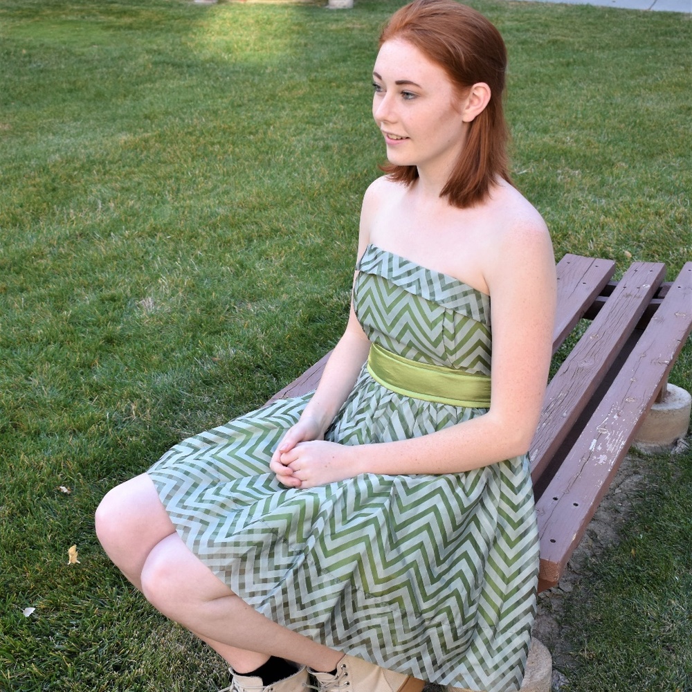 Zig-Zag Striped Dress
