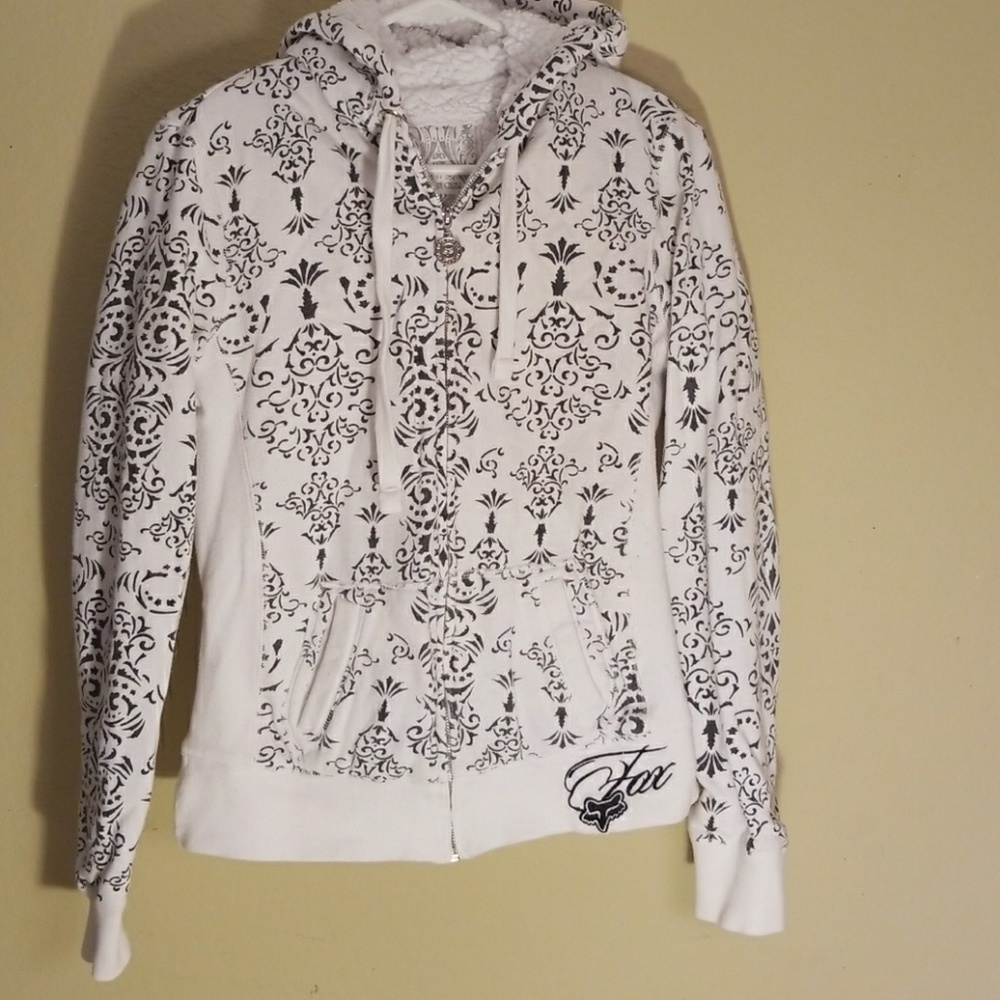 Fox racing zip up hoodie.