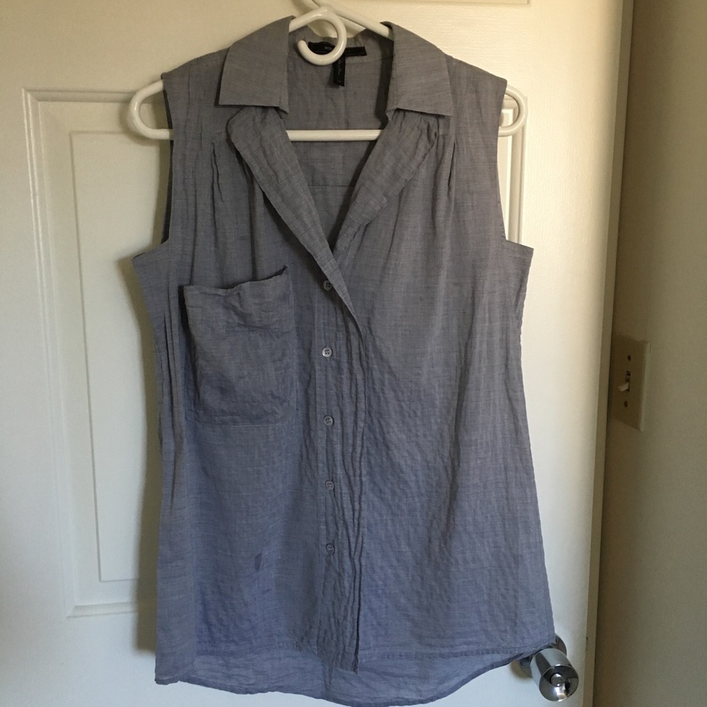 BCBG MaxAzria Women's Sleeveless Grey/Gray Tunic