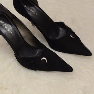 ⚡ SALE⚡ BCBGirls Madyson Black Suede Heels, 8.5M