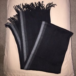 Men’s casual black/grey winter scarf