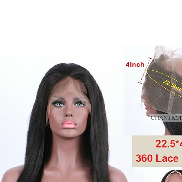 Virgin Brazilian 360 Lace Band Frontal 14 inches