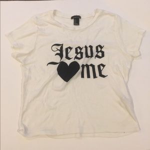 Forever 21 Jesus ❤️ me shirt
