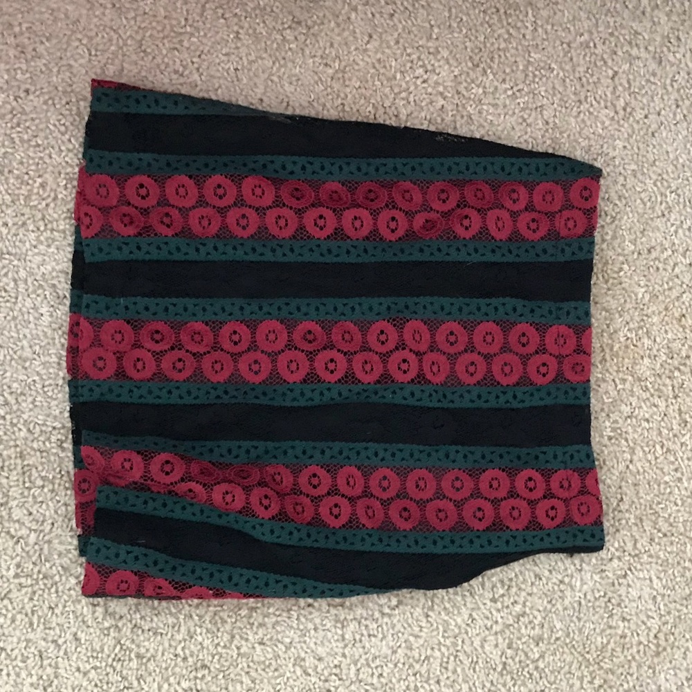 Lacey mini skirt