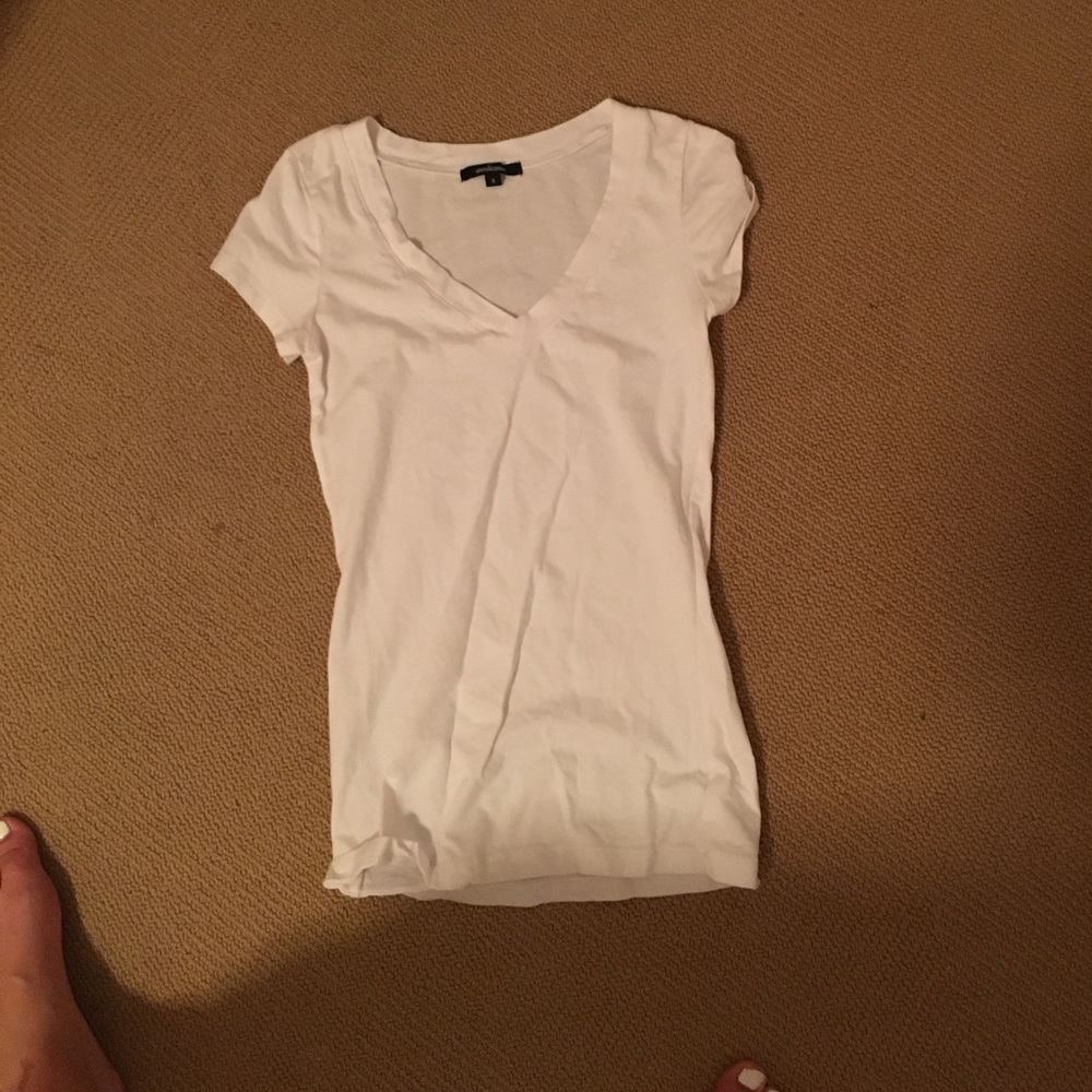 white v neck