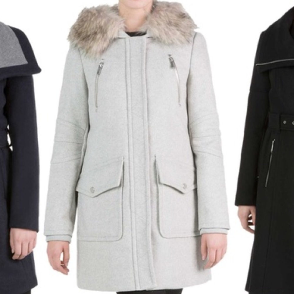 Grey wool blend winter/gal coat BGBG