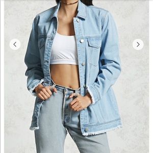 Forever 21 Frayed Denim Jacket
