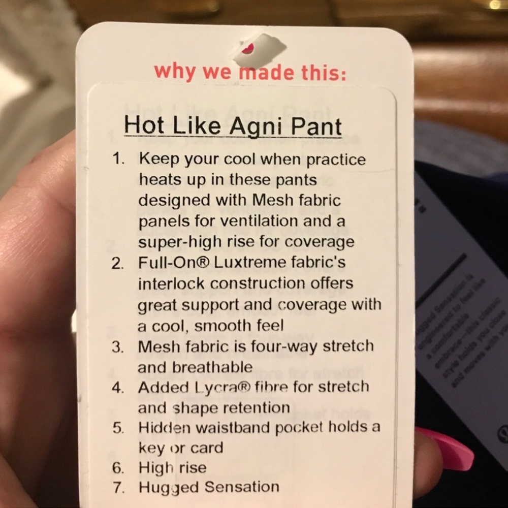 NWT😍Lululemon😍Hot Like Angi Pant - Picture 5 of 5