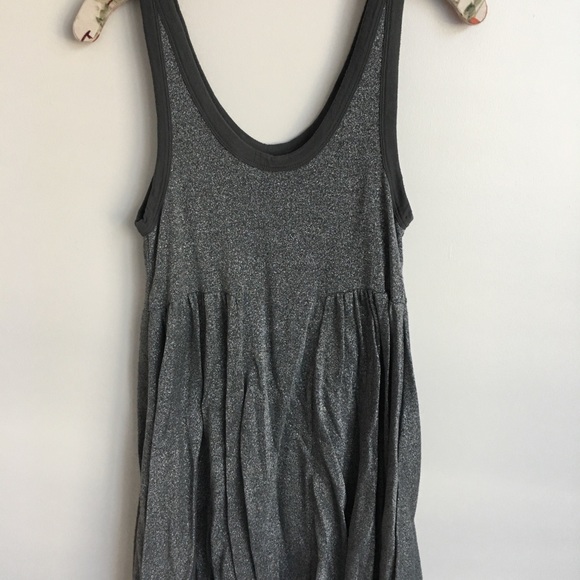 Women's Free People Cruise Town Gray Sparkly Tunic - Picture 5 of 5