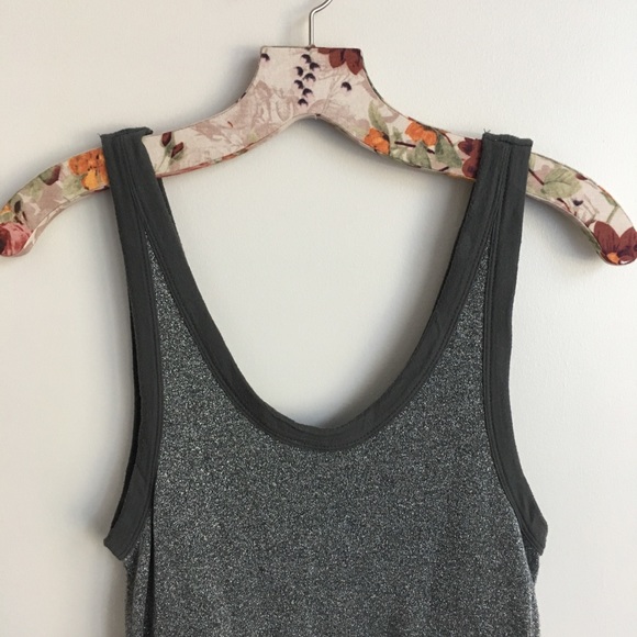 Women's Free People Cruise Town Gray Sparkly Tunic - Picture 3 of 5