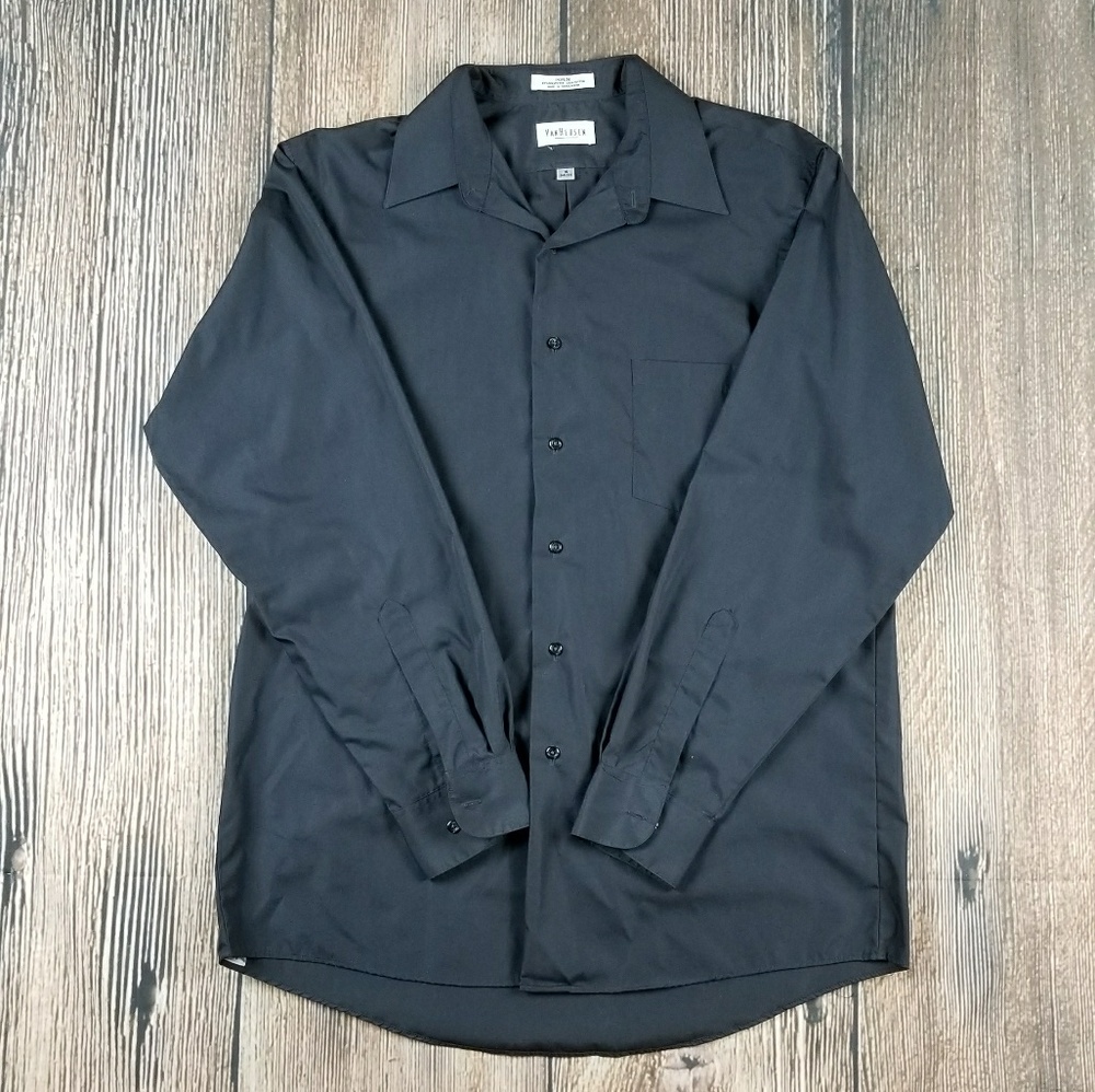 *EUC* VAN HEUSEN Poplin dress shirt