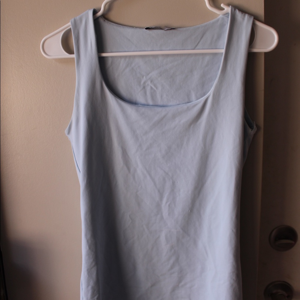 Zara blue basic tank