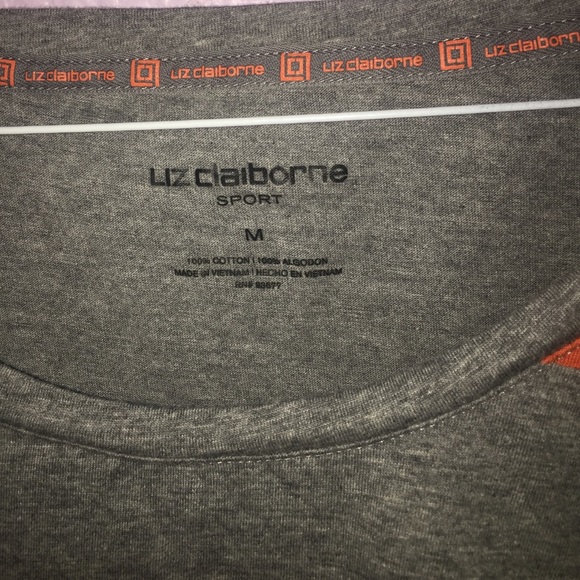 NWOT Liz Claiborne sport top w/ stripe pattern - Picture 3 of 5