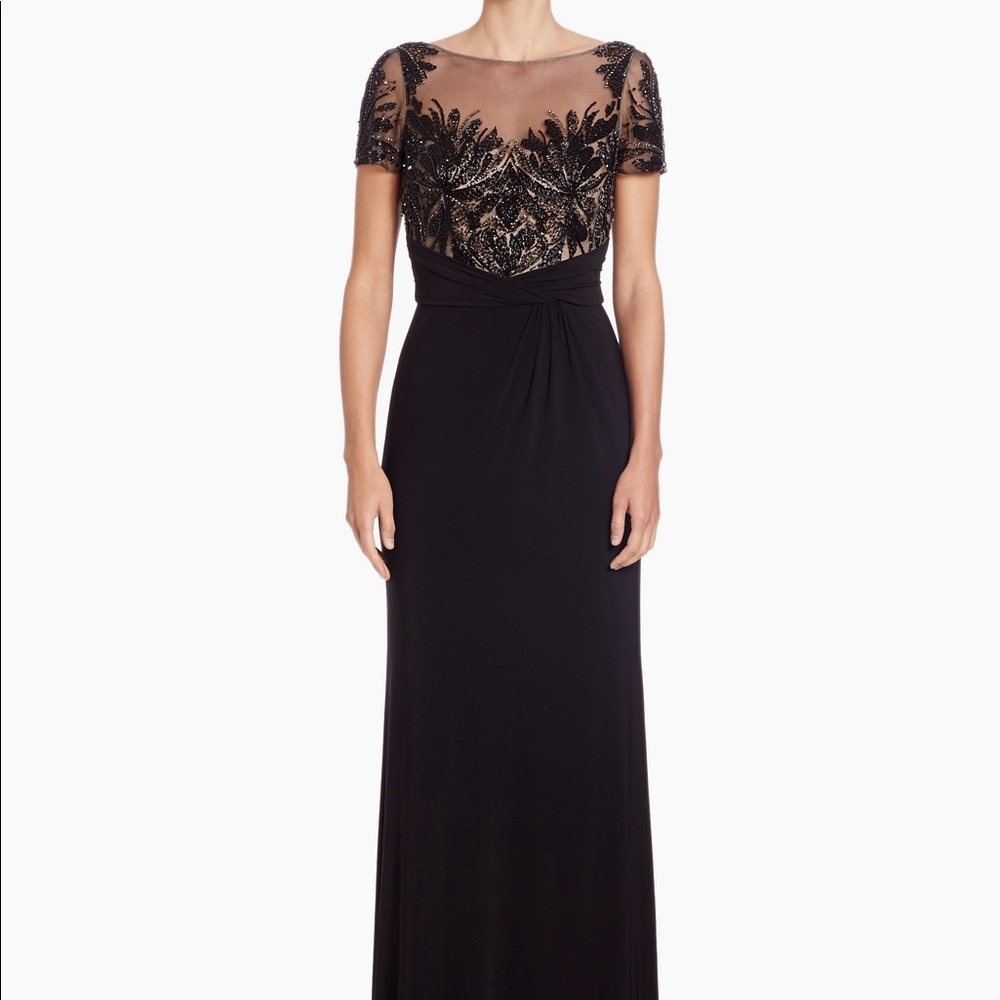 *SOLD*David Meister Black Sequined Gown