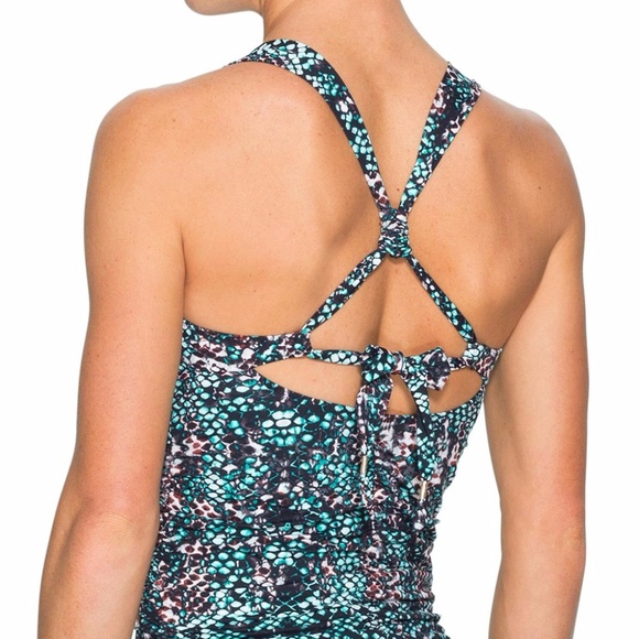 Aqualuxe Snake Tankini in Snake Print XS NWOT