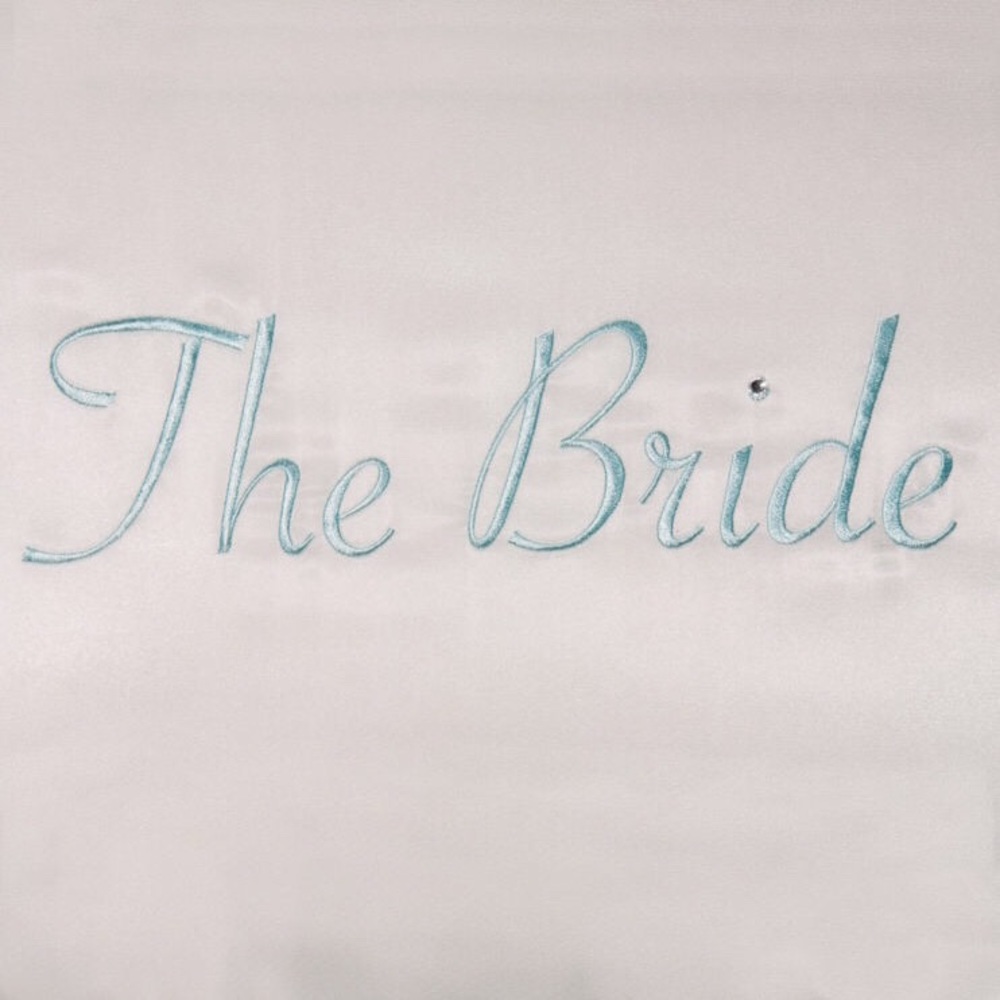 Bride Embroidered Satin Robe/Kimono - Picture 2 of 3