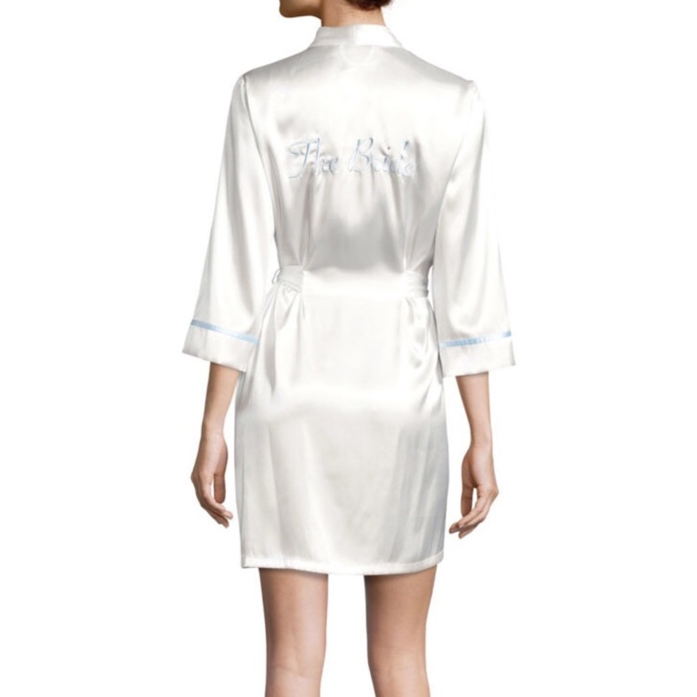 Bride Embroidered Satin Robe/Kimono
