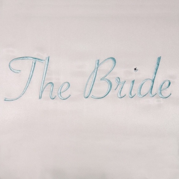 Bride Embroidered Satin Robe/Kimono - Picture 2 of 3