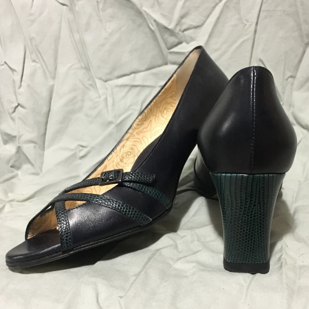 Taryn Rose : Made in Italy : Disa Open Toe Pumps