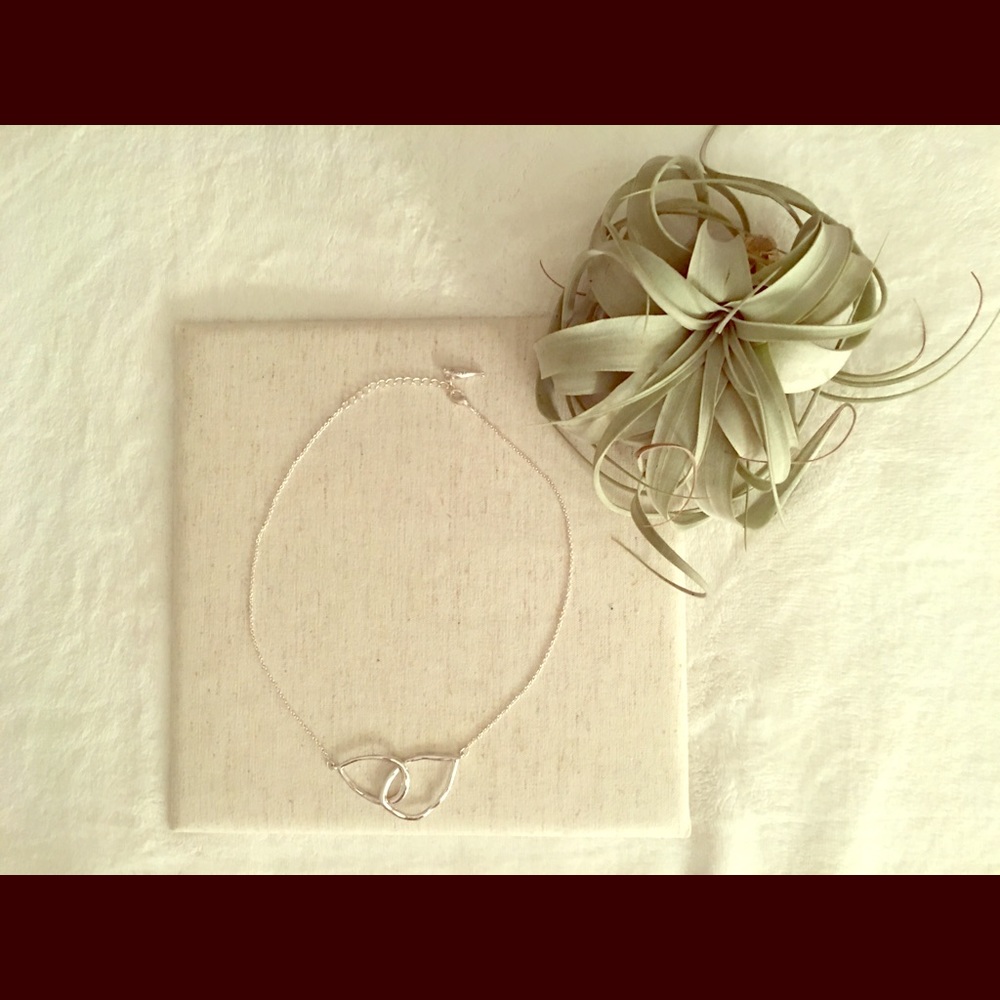 Interlocking Double Teardrop Necklace