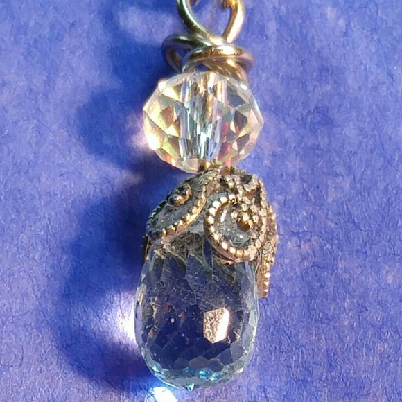 #0152 Swiss Blue Topaz Pendant - Picture 1 of 2