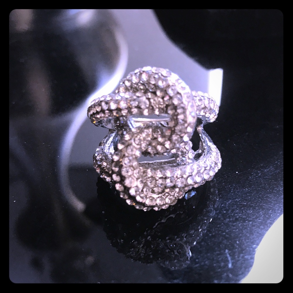 CZ double loops cz ring, sz 8
