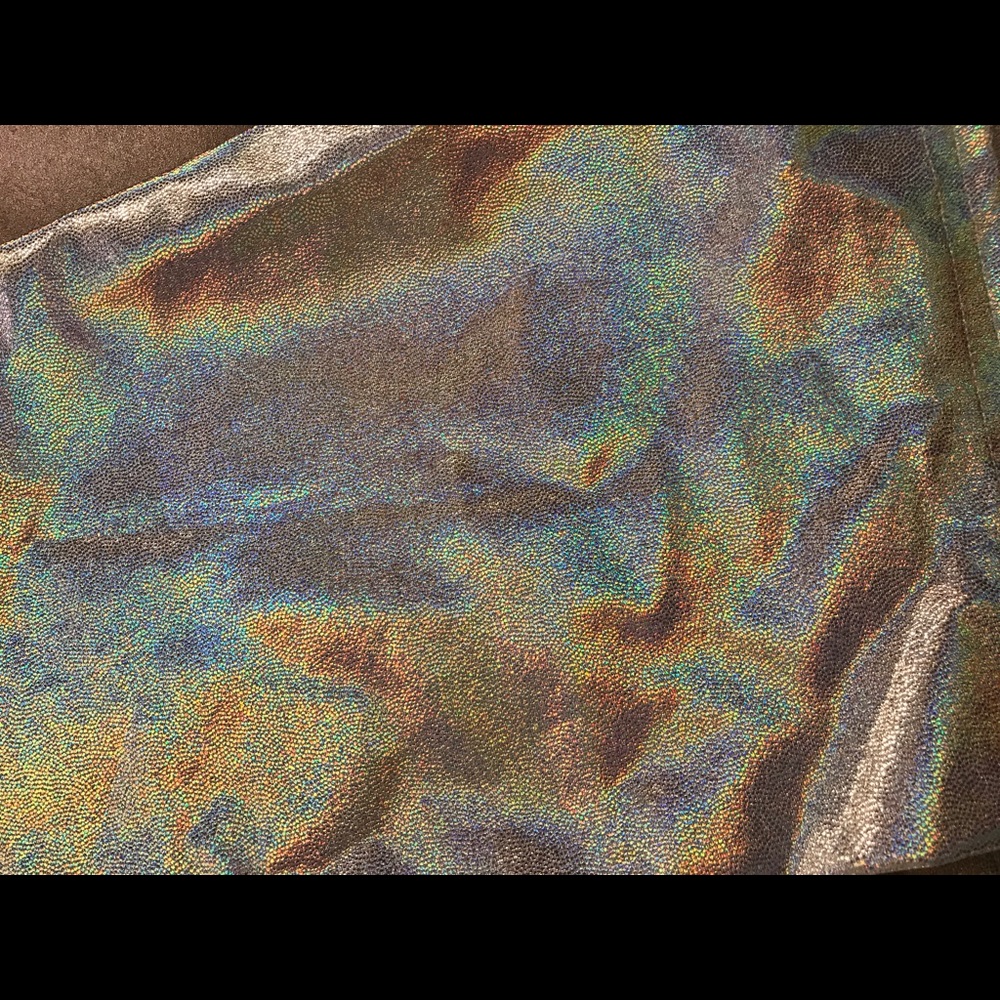 New Silver Holographic Rave Shorts - Picture 7 of 7