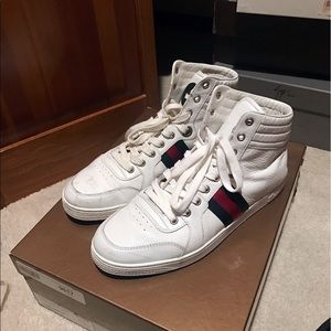 Authentic Gucci Leather high-top sneaker