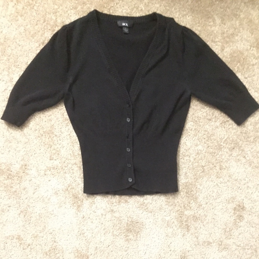 ❤️ BCX Black 3/4 Sleeve V-Neck Sweater ❤️