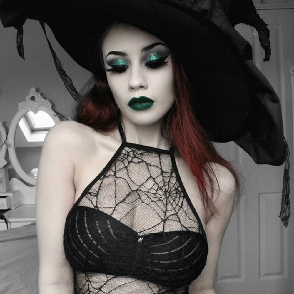 Honey Bat spider web lace crop top/lingerie