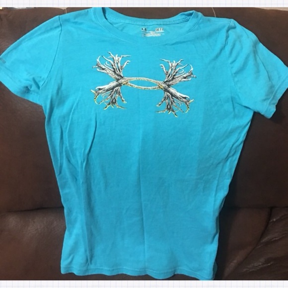 Under Armour Blue Loose heatgear T-Shirt NWOT - Picture 4 of 4