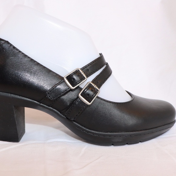 clarks heels with strap