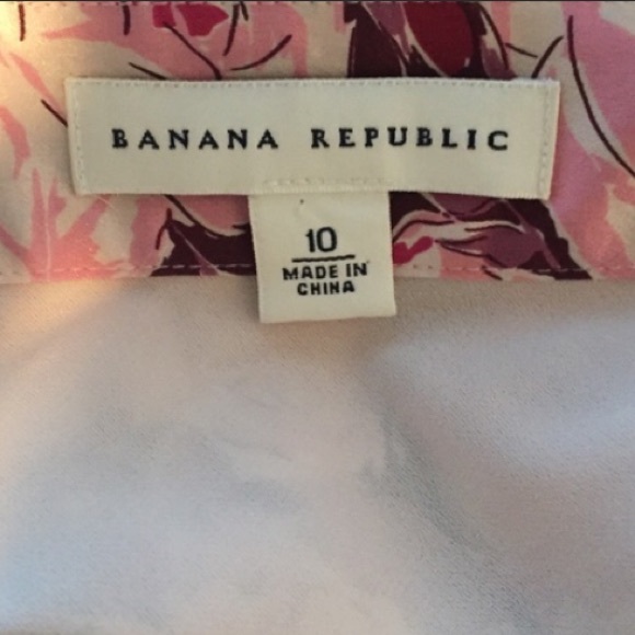 Banana Republic 100% Silk Skirt, pinks size 10 - Picture 2 of 3