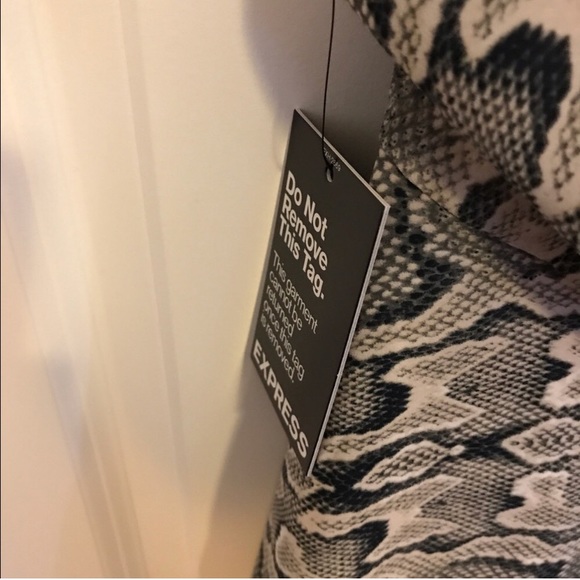 Express Python Print Dress - Picture 4 of 8