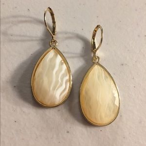 Cream Teardrop Earrings