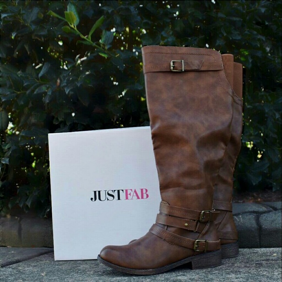 Amazon.com | JustFab Thigh High Boots for Women Black Faux  JustFab Boots