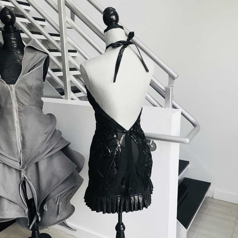 ONE OF A KIND Black Sequin Dress - Picture 6 of 7