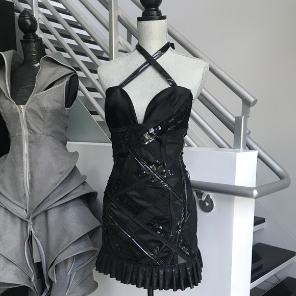 ONE OF A KIND Black Sequin Dress - Picture 4 of 7